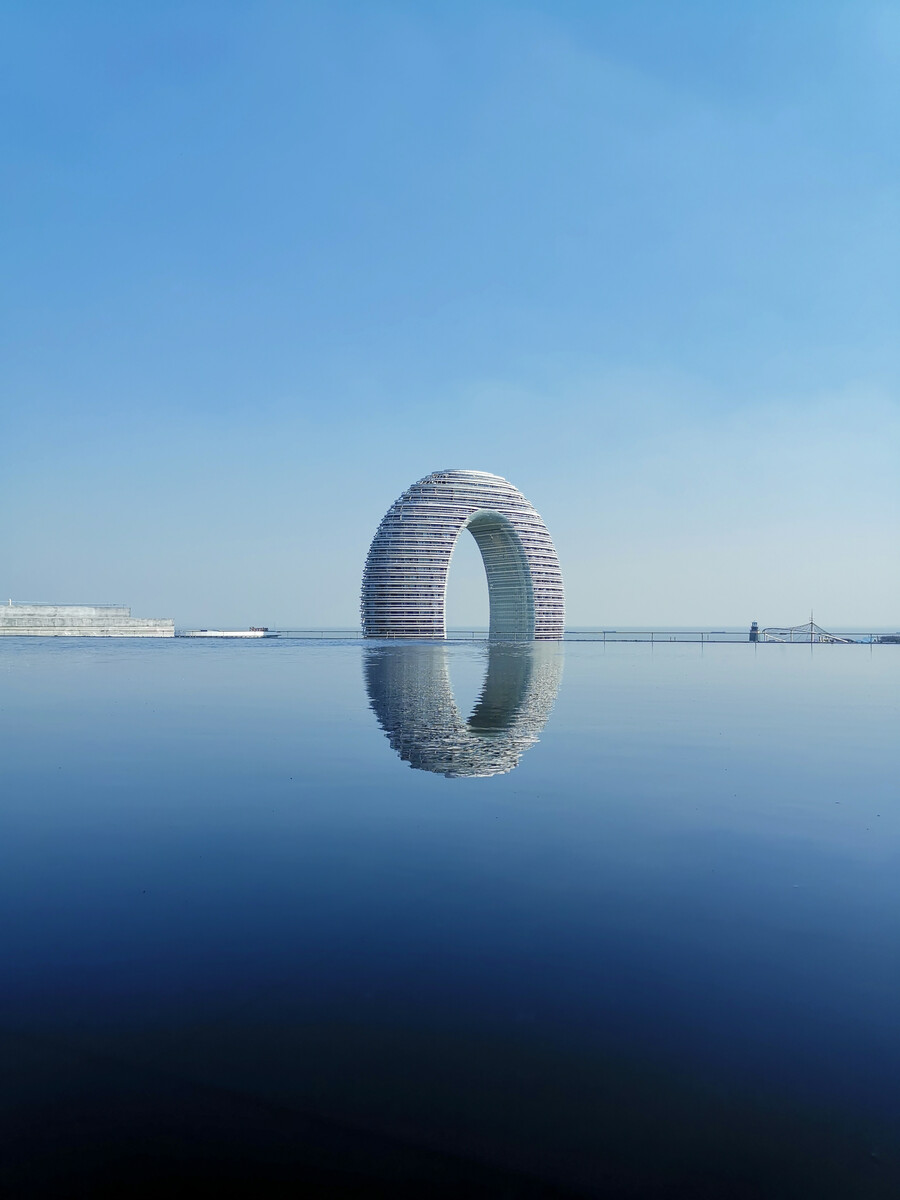 湖州風光,月亮灣美景。